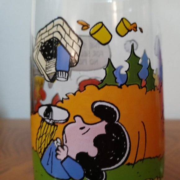 McDonald's Glasses Peanuts and Grimace Rare 1977 - Picture 6 of 10